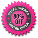 Super Savings 80% Off Limited Offer